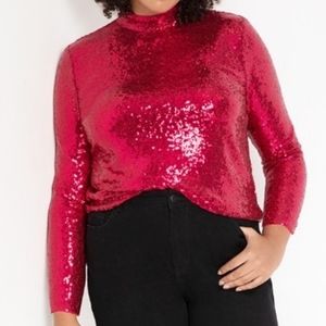 Eloquii | Sequin Top | Size 14